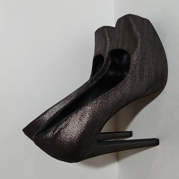 Jessica Simpson – Sandales à Plateforme Talon Aiguille Scintillantes, Pointure 39 (9M)